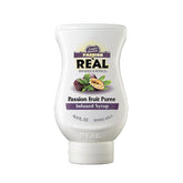 Real Passion Fruit Puree – en frisk og naturlig passionfrugtpuré, ideel til at skabe autentiske tropiske cocktails og smoothies.